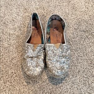 BOBS from Skechers Silver Sequin Women's Shoes